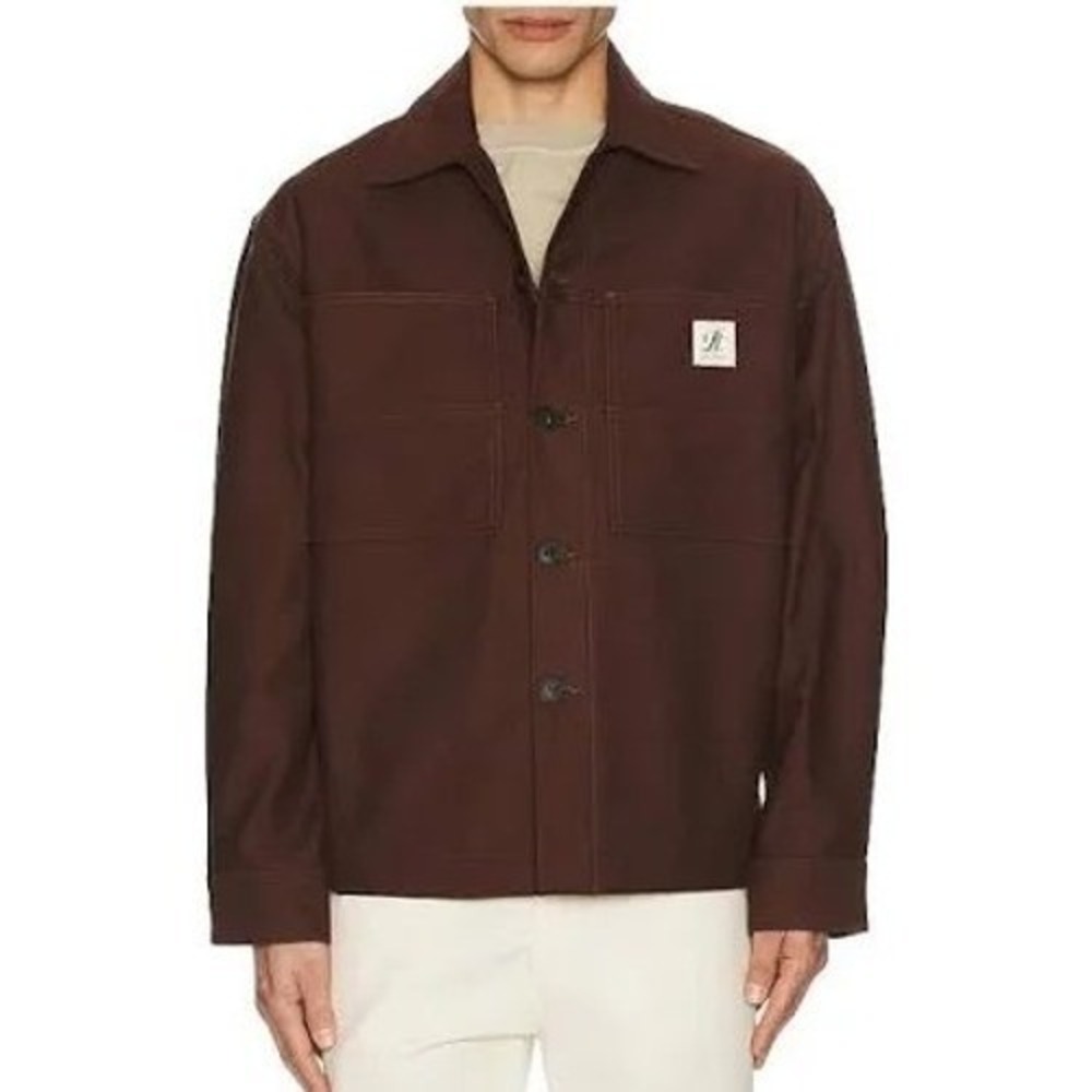 AGOLDE x RSVP Gallery Erving Shirt Jacket Wynwood Brown NWOT Men's S